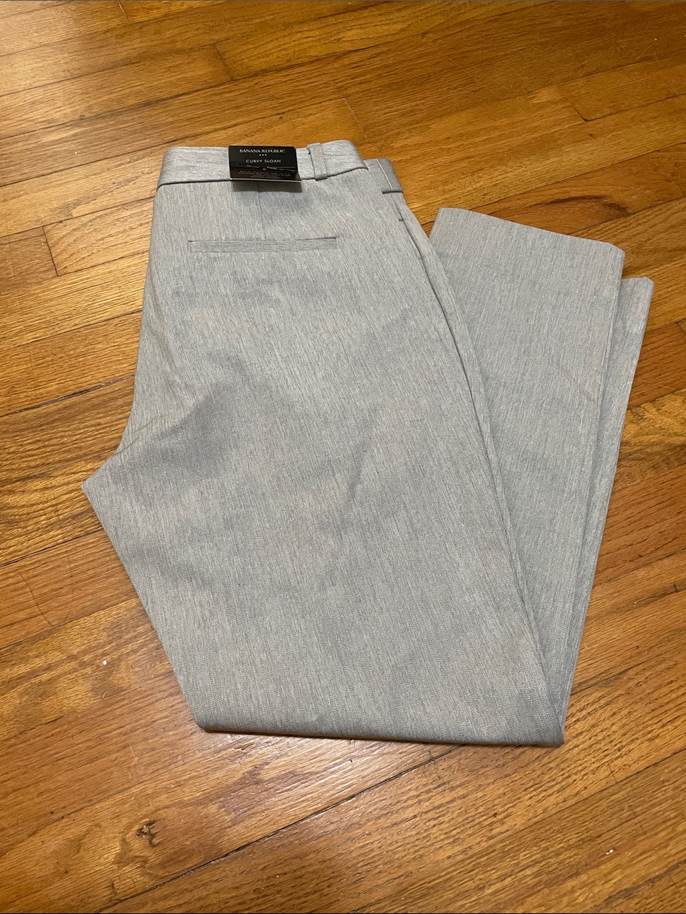 Banana Republic Light Gray Cropped Dress Pants